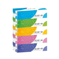 [5盒装]大王(GOO.N) 日本原装 超柔软抽纸 中规格(中幅)二层卫生纸 180抽/盒