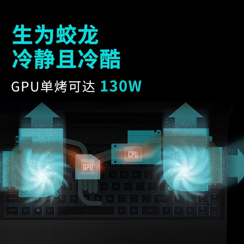 机械革命(MECHREVO)蛟龙5 15.6英寸游戏本轻薄本笔记本电脑(AMD R7-5800H 16G 512G RTX3060/6G 高色域 165Hz电竞屏