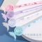创意蝴蝶亮片中性笔 学生个性驱蚊黑色签字笔办公文具0 5mm水笔