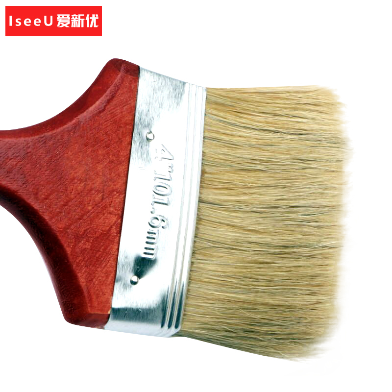 爱新优 猪鬃毛刷油漆刷 1寸 25mm(把)高清大图