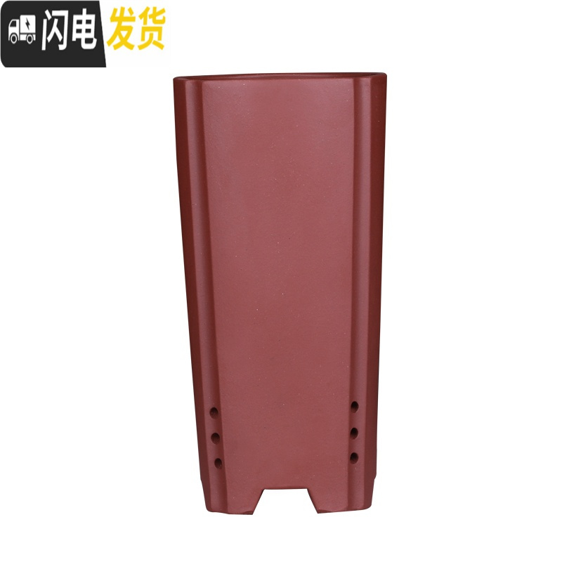 三维工匠精品四方紫砂兰花盆大号高手工陶瓷老桩室内桌面古典 四方-千筒-本山段泥(送紫砂托盘) 大花盆容器