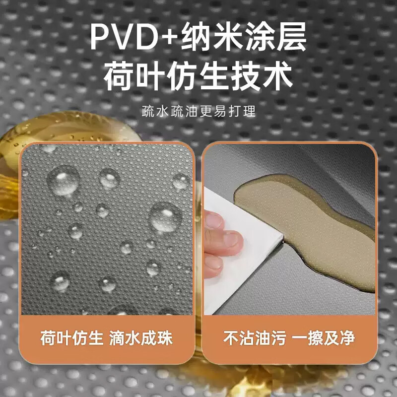 欧琳（OULIN）水槽大单槽米粒纹厨房洗菜盆洗碗池高清大图