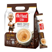 [买2袋送杯+勺]马来西亚进口咖啡ahhuat 亚发白咖啡三合一特浓540克15条 原味速溶咖啡提神冲饮饮料
