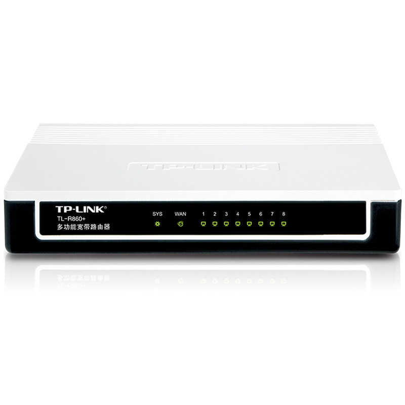TP-LINK TL-R860+ 8口多功能宽带有线路由器