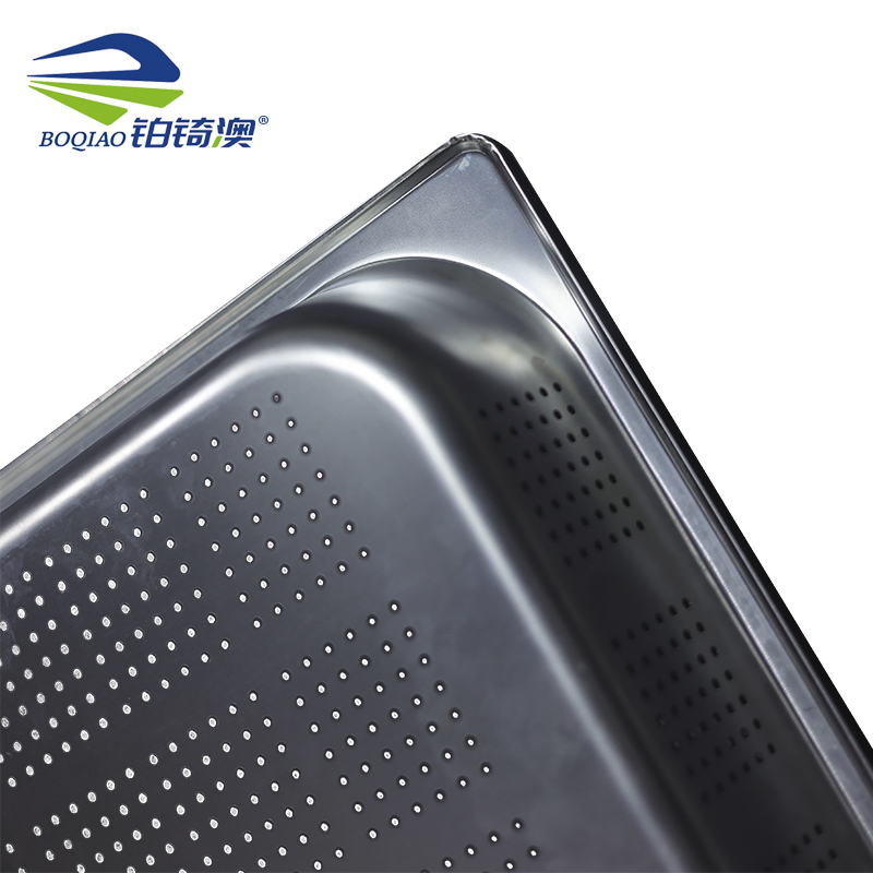 铂锜澳 不锈钢冲孔份数盆/1/1 53*32*15cm/个高清大图