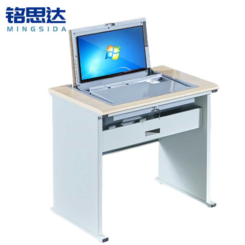 铭思达翻转电脑桌单人位张