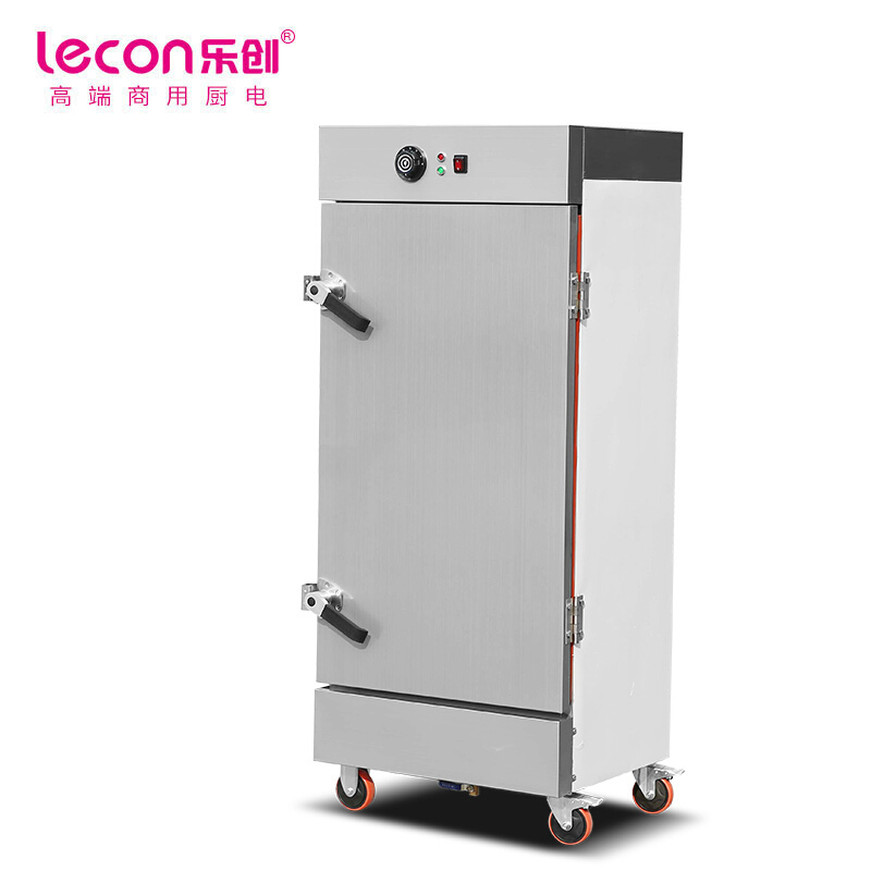 乐创 (lecon)商用蒸饭柜 12盘机械式定时款设备蒸包馒头电蒸箱 KZ-120J