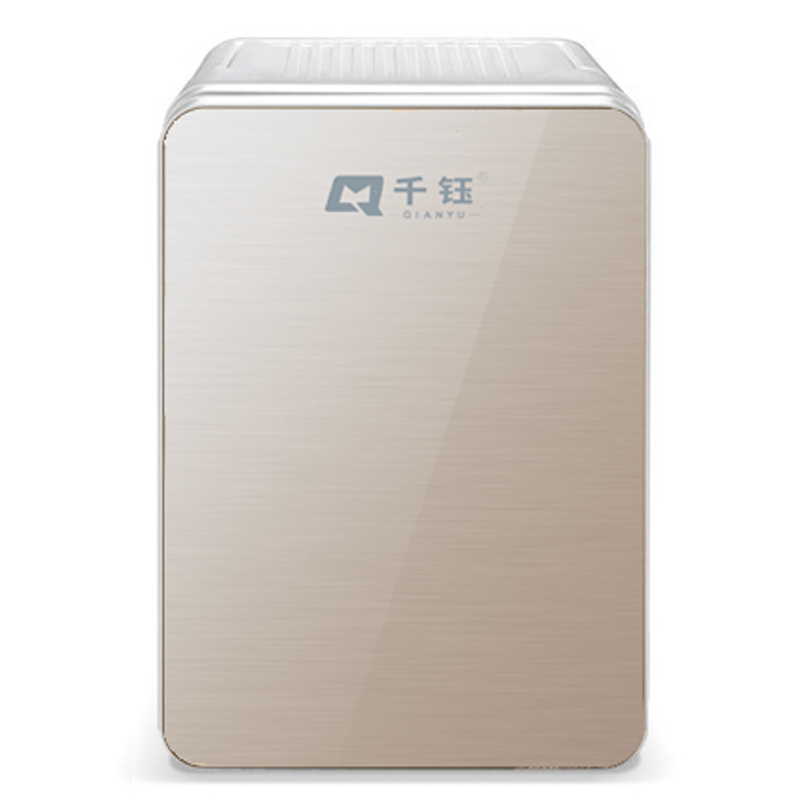 千钰 8L车载冰箱 单门式制冷 小型家用宿舍迷你小冰箱 半导体冷热箱 PD-8 银色玻璃面板 (车家两用)