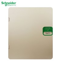 施耐德电气 配电箱 天朗系列配电箱 强电布线箱 空开强电箱 家用 暗装配线箱 白色 金色面盖 金色24回路