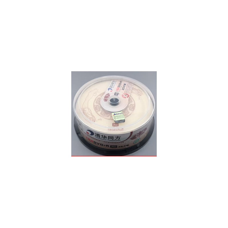 清华同方飞天A级DVD刻录盘 DVD±R空白光盘25片装(含盘袋)高清大图