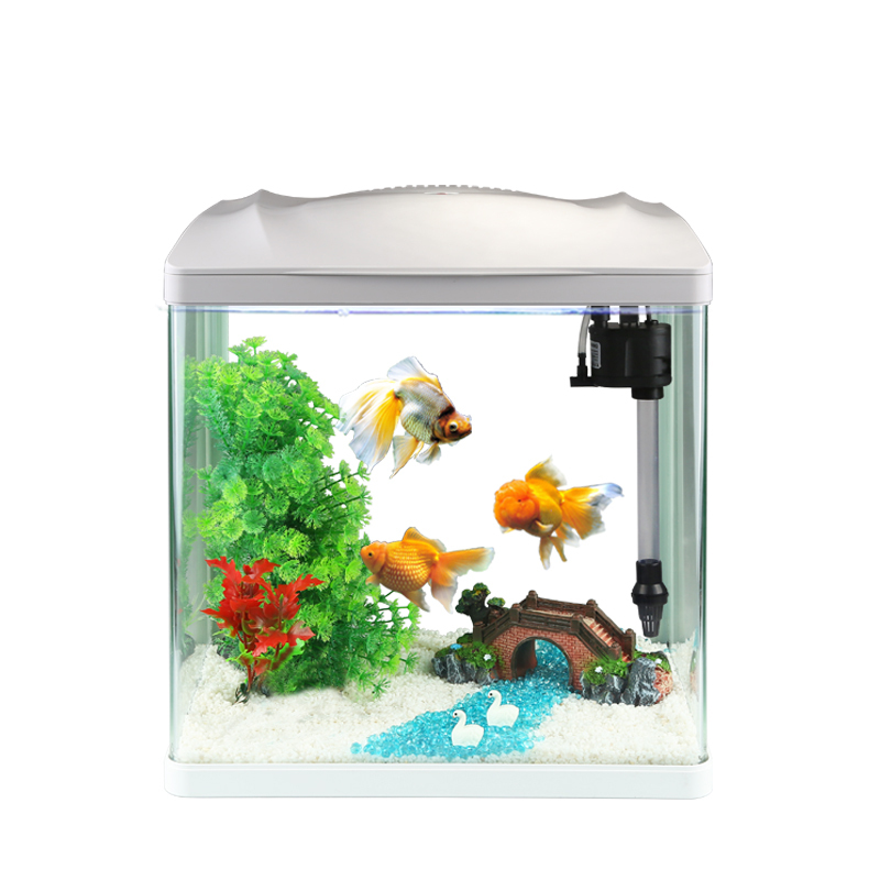 鱼缸造景套餐 鱼缸装饰品 带底沙水水族箱装饰仿真水高清大图