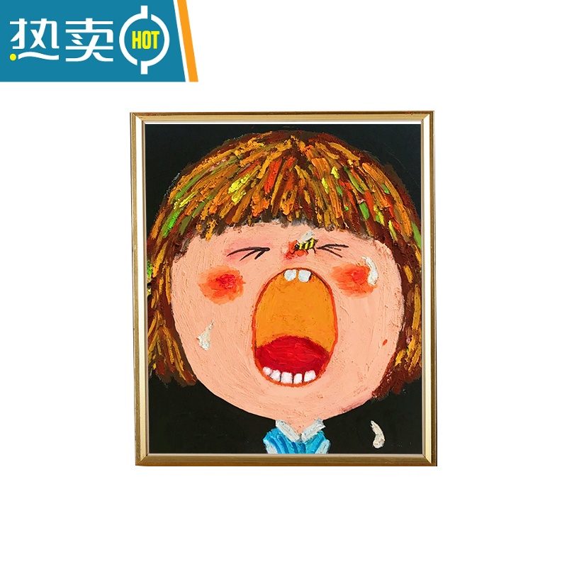 敬平数字油画diy填充情绪宝宝涂色手绘画减压儿童人像油彩装饰画装饰画高清大图