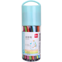 得力(deli) 6952/6953/6954/6955 水彩笔水彩笔绘画美术水性水彩笔外壳 颜色随机