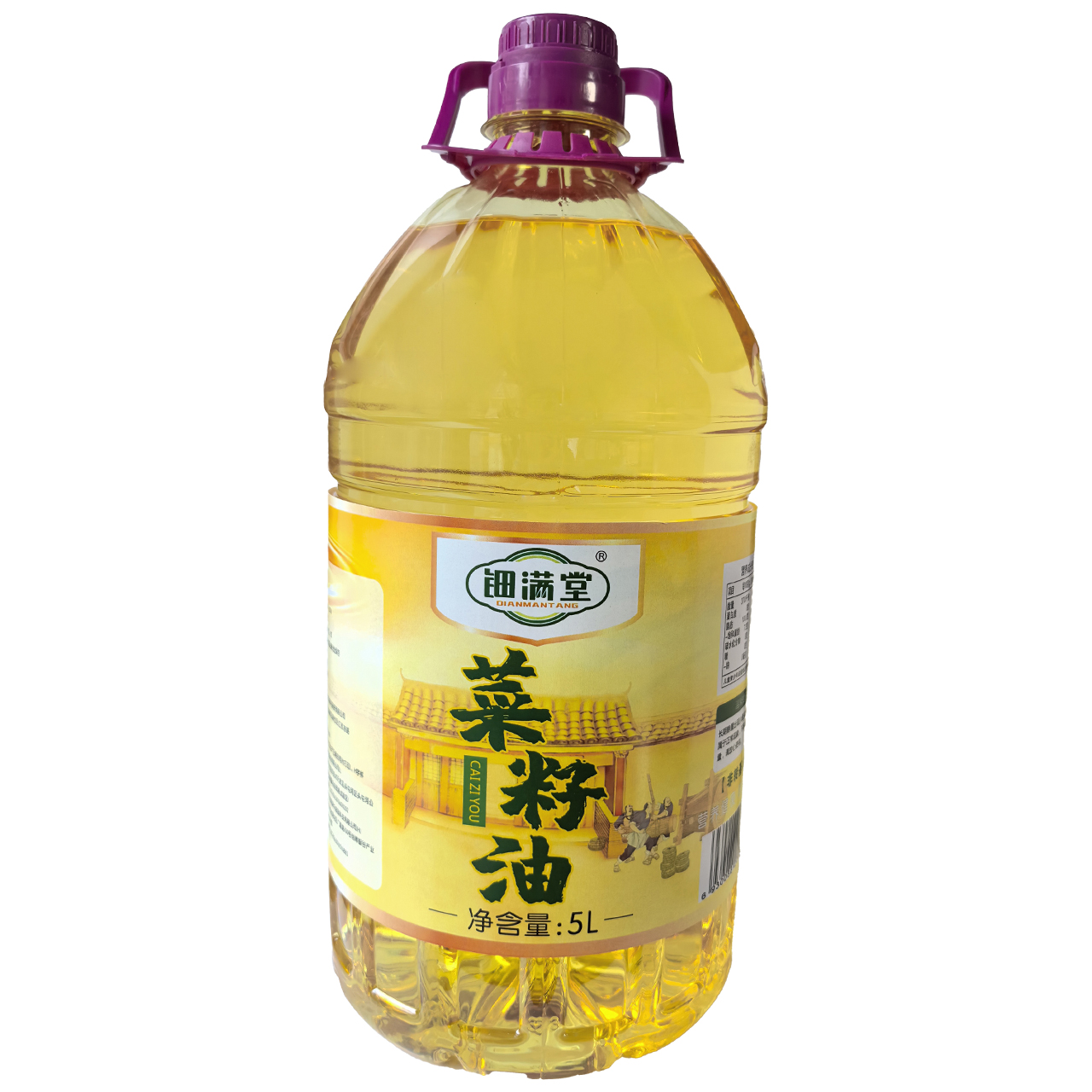 钿满堂菜籽油5升/桶高清大图