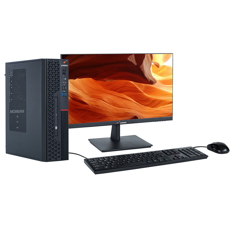 大唐高鸿 商用台式电脑 HF500SA 23.8寸(D2000 8G 256G Radeon 520 1G DRW 统信系统)高清大图