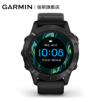 Garmin佳明飞耐时Fenix6 Pro户外智能功能手表身体电量血氧音乐支付跑步越野GPS导航 黑色表圈