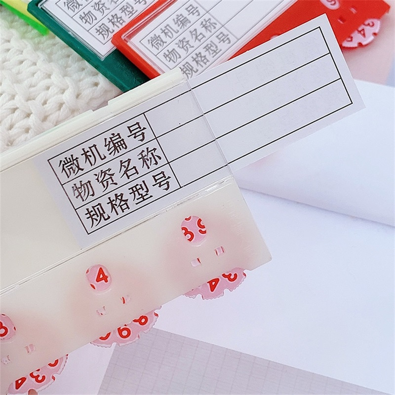 易企采 (30个装)75*55MM三位转轮货架强磁活动转盘计数卡磁性标签标牌库存物料物资存料收发卡标识牌
