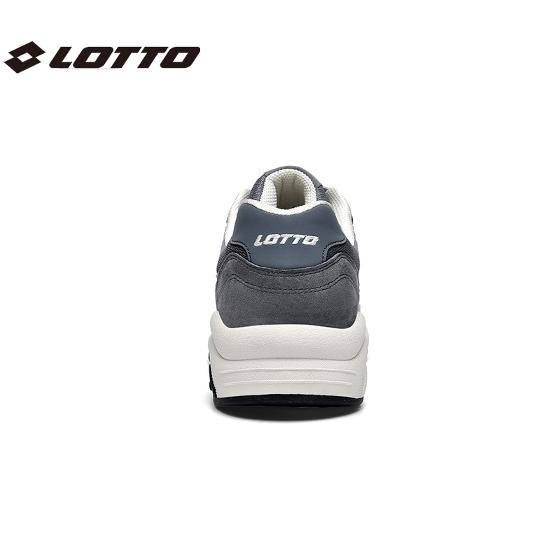 LOTTO乐途男网面新款真皮厚底休闲百搭鞋112338870