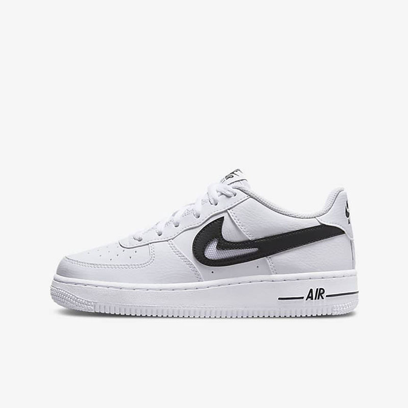 【耐克(nike)运动休闲鞋】 耐克女鞋air force 1黑白空军一号大童低帮