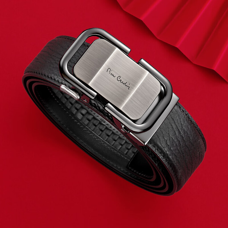 皮尔卡丹(pierre cardin)新款休闲男式自动扣皮带W43812061-5A高清大图