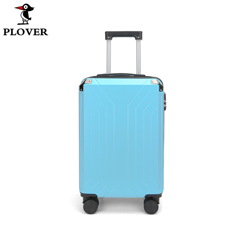 小窝厘 啄木鸟PLOVER行李箱拉链款拉杆箱GD2707-20A/L 水晶蓝 20英寸高清大图
