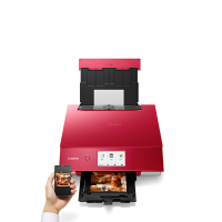 佳能(Canon)TS8280照片打印机六色家用办公多功能复印学生一体机小型手机无线wifi喷墨家庭相片打印扫描件彩色替TS8180 红色 套餐四