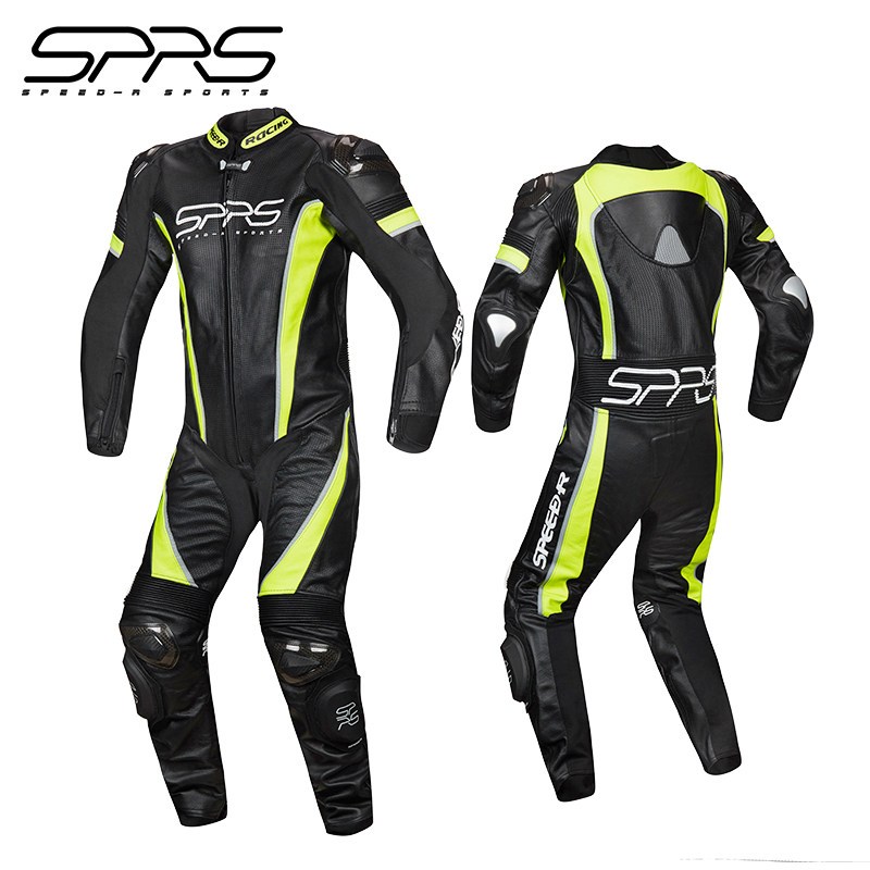 SPRS连体骑行服男摩托车衣服装赛道训练皮衣机车服赛车服个性酷帅
