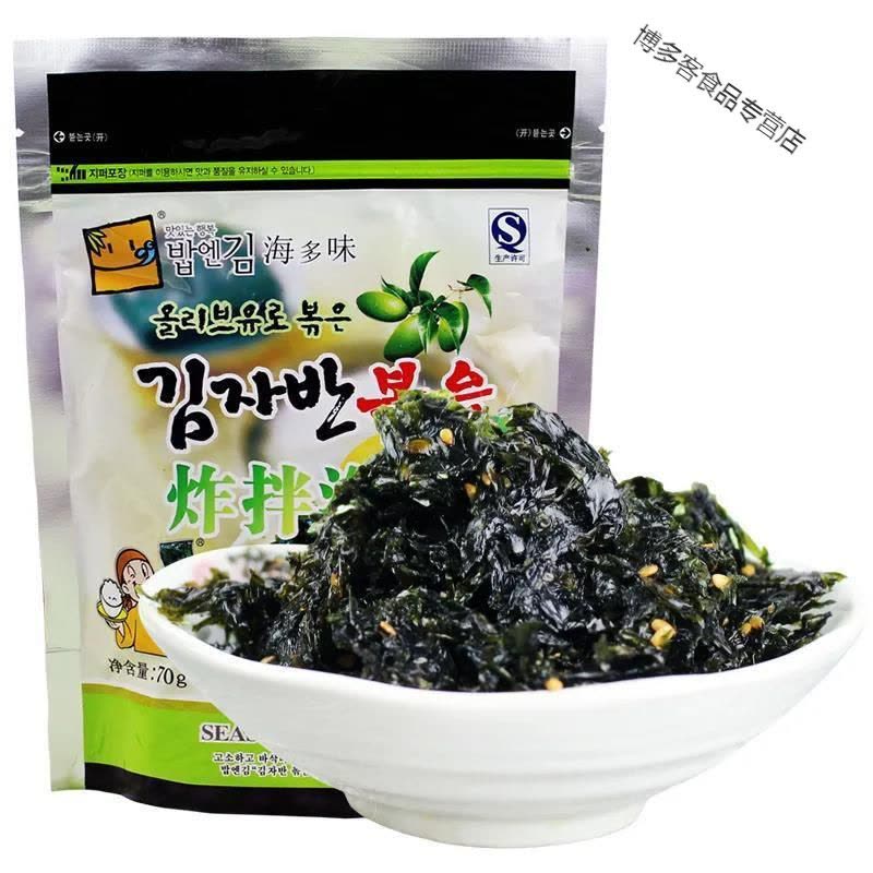 韩式炒海苔即食炸拌海苔拌饭海苔碎烤紫菜拌饭海苔下饭配菜零食图片