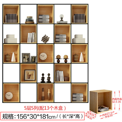 铁艺办公室屏风隔断客厅实木置物架餐厅展示架子现代中式玄关屏风壹德壹