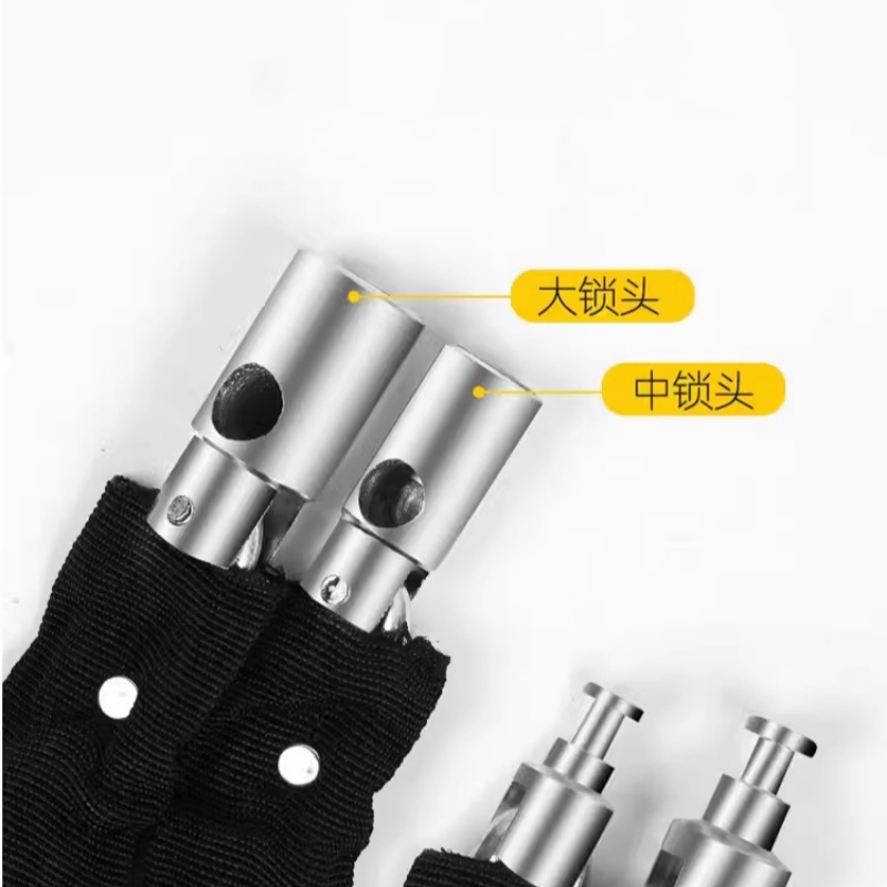 源军 防盗链条锁便携式车锁通用链子锁0.5米