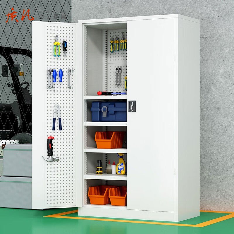 质凡铁皮工具柜零件维修收纳车间用工具箱储物柜 100*50*180cm工具柜