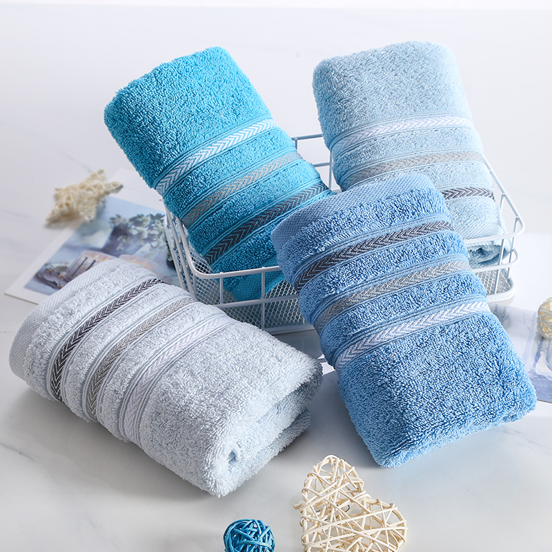 3条装金号毛巾家用纯棉柔软吸水洗脸巾男女洗澡洗脸毛巾