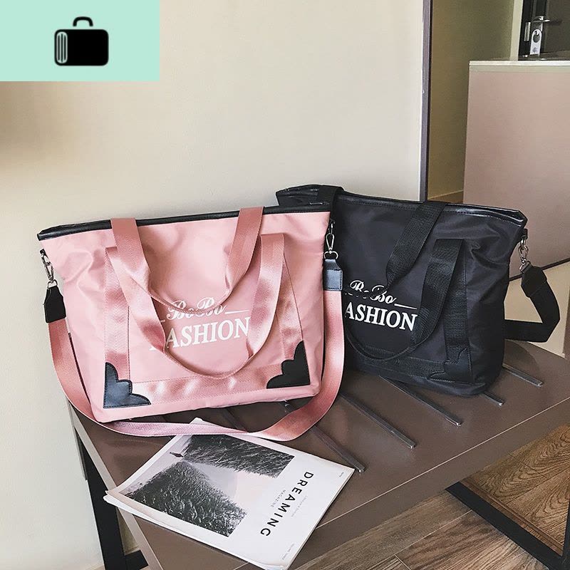 韩版网红行李包女健身包潮瑜伽运动包短途旅行包男手提轻便旅行袋NEW LAKE男士手提包图片