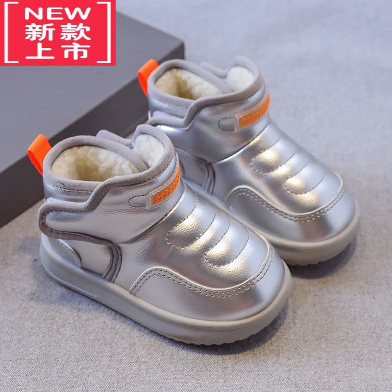 可莉允冬季加绒宝宝雪地靴加厚女童短靴男童棉鞋防水防滑婴幼儿小孩鞋子图片
