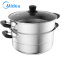 美的(Midea) ZG26Z01蒸锅26CM304不锈钢