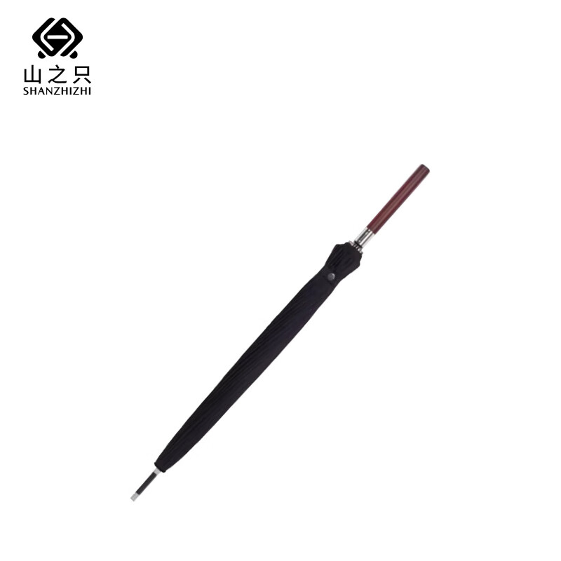 山之只 自动长柄伞 黑色24骨 把