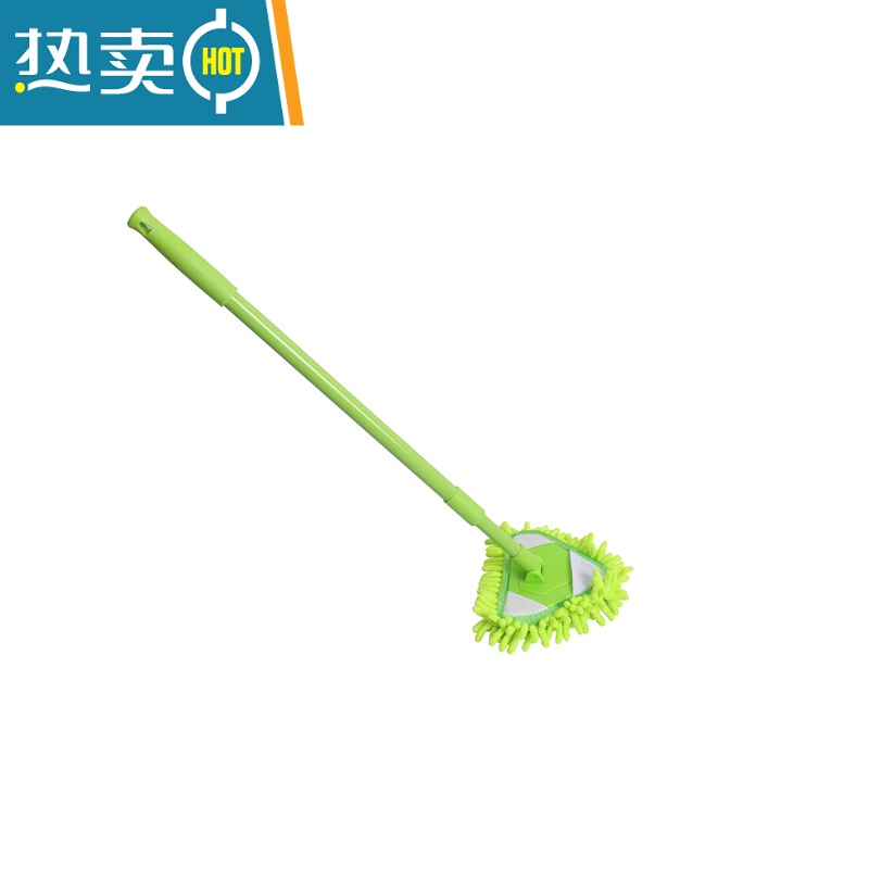 敬平可伸缩雪尼尔玻璃窗擦窗器工具玻璃清洁器墙壁瓷砖天花板清洁拖把 蓝色 90cm 共配3个拖布擦玻璃器高清大图