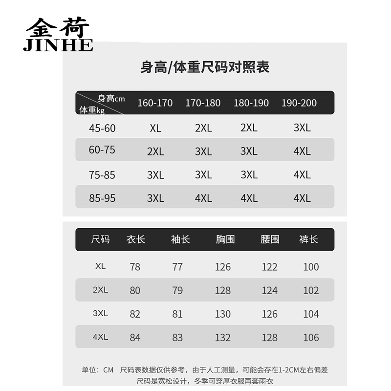金荷 雨衣 成人雨衣套装 分体式雨衣 针织布雨衣 绿色 4XL