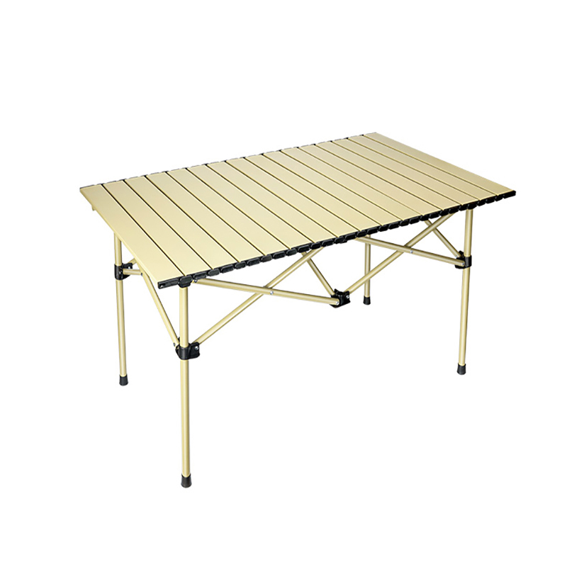 徽羚羊 户外折叠桌折叠椅露营装备蛋卷桌 野外野餐野营桌椅折叠加大长桌 120cm 卡其色HLY-ZDZ-23003!