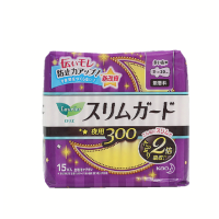 花王夜用卫生巾S系列零触感瞬吸超薄绵柔300mm15片