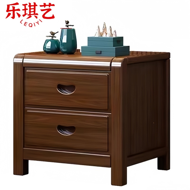 乐琪艺 床头柜 实木 个高清大图