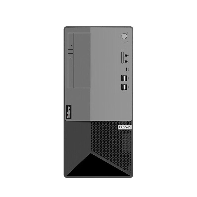 联想(lenovo)t100c小型塔式服务器主机i7-10700 32g 2*2t 300w支持