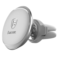 倍思(Baseus)车载手机支架 汽车手机支架 磁吸 (夹线款、出风口) 4.0~6.0寸 车品 银色SUGX-A0S