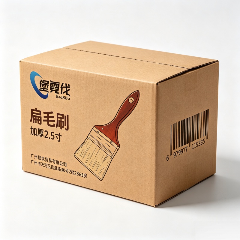 堡霓伐 扁毛刷 加厚2.5寸 把高清大图