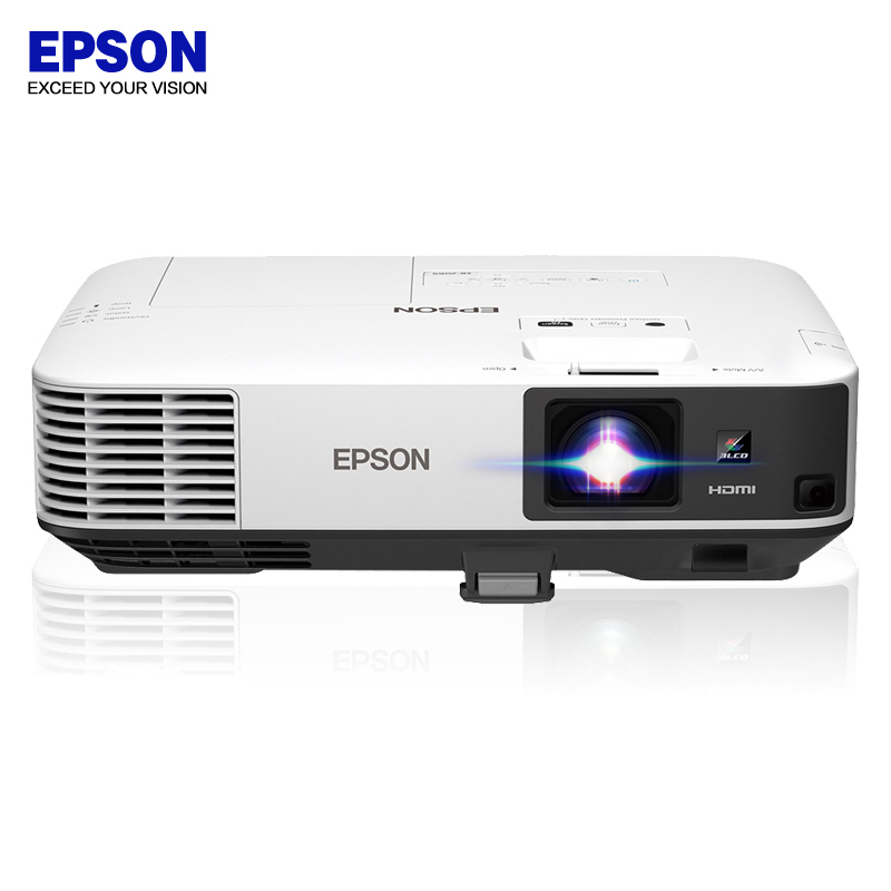 爱普生(EPSON)CB-2155W工程商务办公投影机 +红叶100英寸16:10电动幕布(含10米高清线+吊架+安装)
