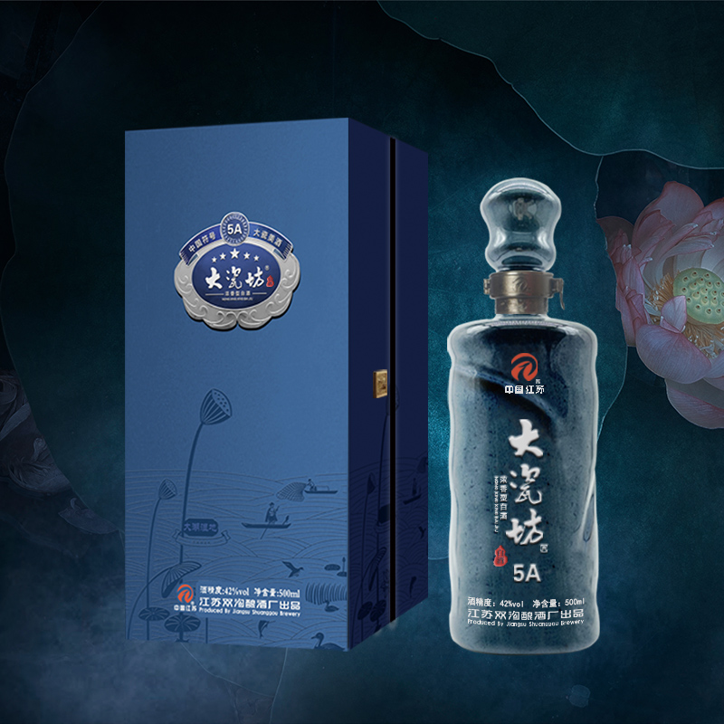 42%vol 大瓷坊酒-5a 500mlx1x4/箱 纯粮酿造 浓香型白酒