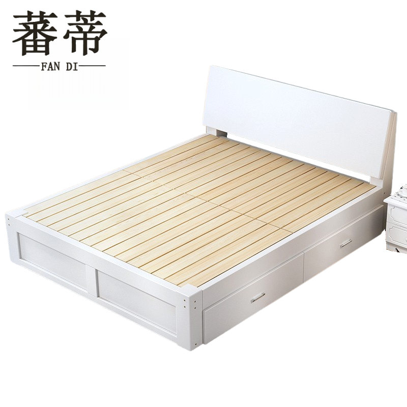 蕃蒂 实木床高清大图