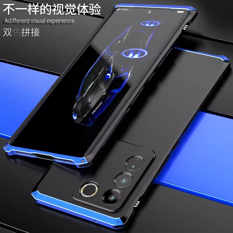 安美宝 vivos17手机壳vivoS17pro手机壳磨砂金属S16手机套保护套硅胶边框S16pro手机5g外壳