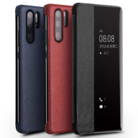 洽利 华为P30 Pro手机壳真皮智能翻盖P30手机套时尚保护皮套