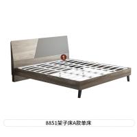 北欧榻榻米板式双人床1.8米床1.5m现代简约ins网红床主卧储物婚床_1_12_64 A款架子床1500mm*2000mm组装式架子床